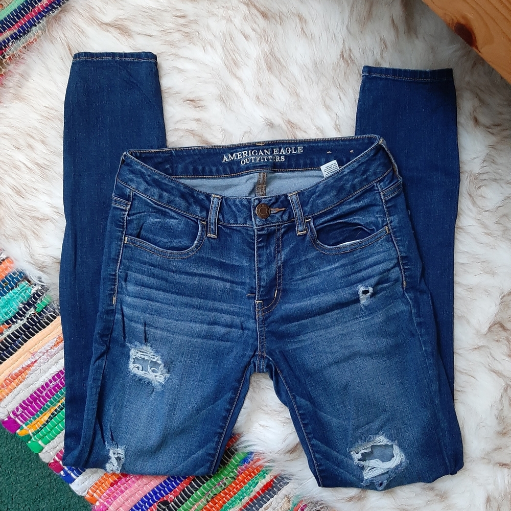 Lightly Destroyed American Eagle Jeans